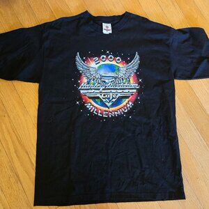 VINTAGE HARLEY DAVIDSON T SHIRT NEW YORK CAFE XXL 2XL Black MADE IN USA Y2K